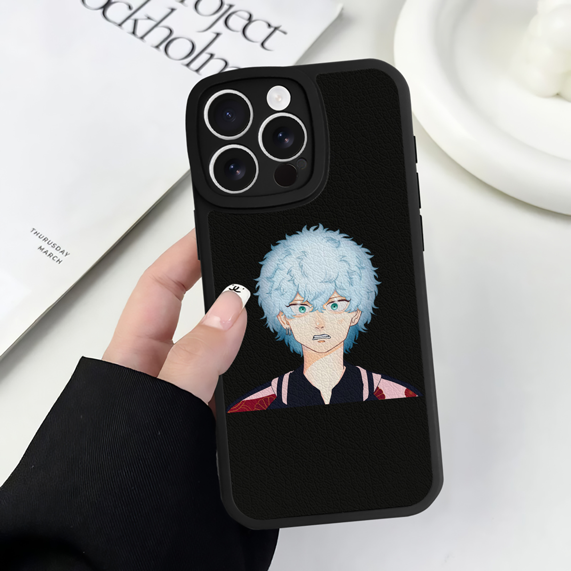 （画像用） 東京リベンジャーズ Tokyo Revengers 【iPhone 16シリーズ対応】シリコンスマホケース（レザー調） 材質：シリコン